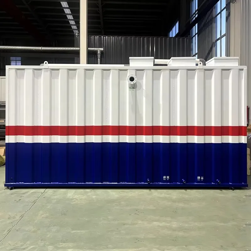 Mobile Container Type AO Process Wastewater Purification System with Pump PLC Motor for Mining Camps Isolated Construction Sites