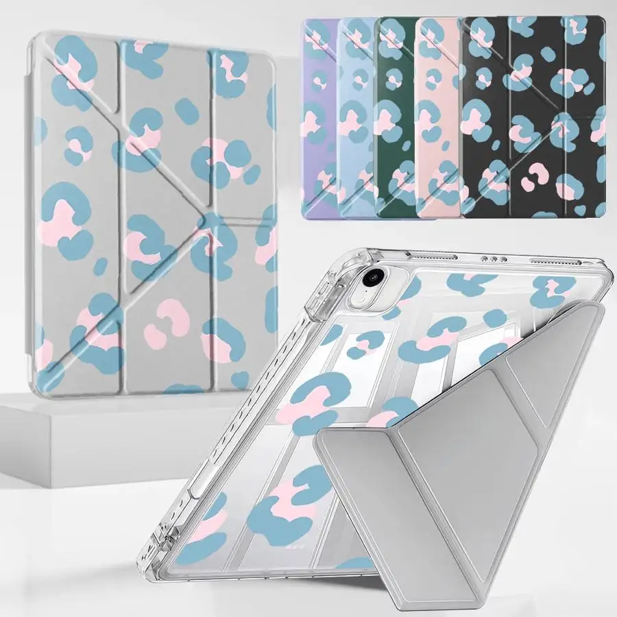 

Fashion Leopard Print Tablet Case For iPad Mini 6 7 Pro 11th 10th 9th 8th 7th 12.9inch Air 4 5 M3 M2 M4 11inch Pro 2025 Holder