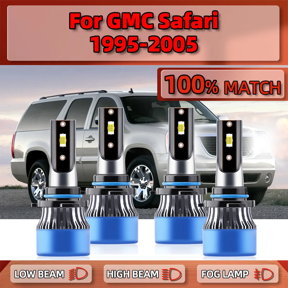 40000LM LED Headlights Bulbs 9005 HB3 9006 HB4 CSP Chips Car Lights 12V 6000K For GMC Safari 1995-2000 2001 2002 2003 2004 2005