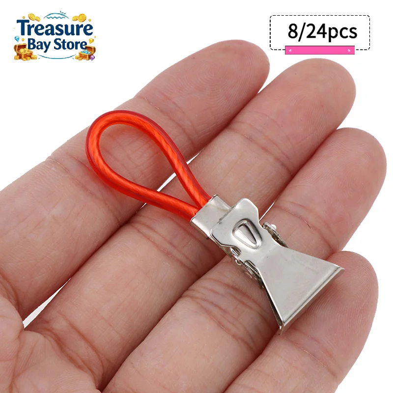 8/24pcs Towel Clips Towels Hanger Tea Towel Towel Hook