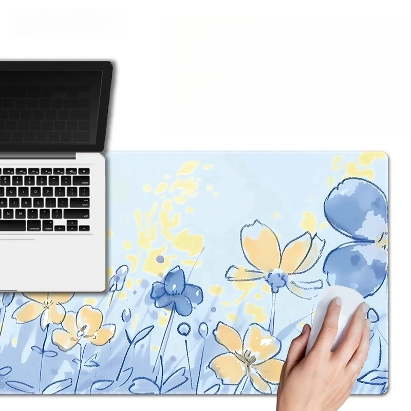Simple Oil Painting Mouse Pad Large Rubber Anti Slip Pc Desk Accessories Mousepad For Offices And Gamer Keyboard Mats Decor Mat