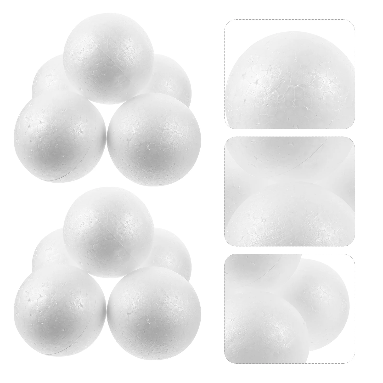 10 Pcs Vases Home Decor 6cm Balls Polystyrene Suite Gadgets Craft Christmas Solid Child