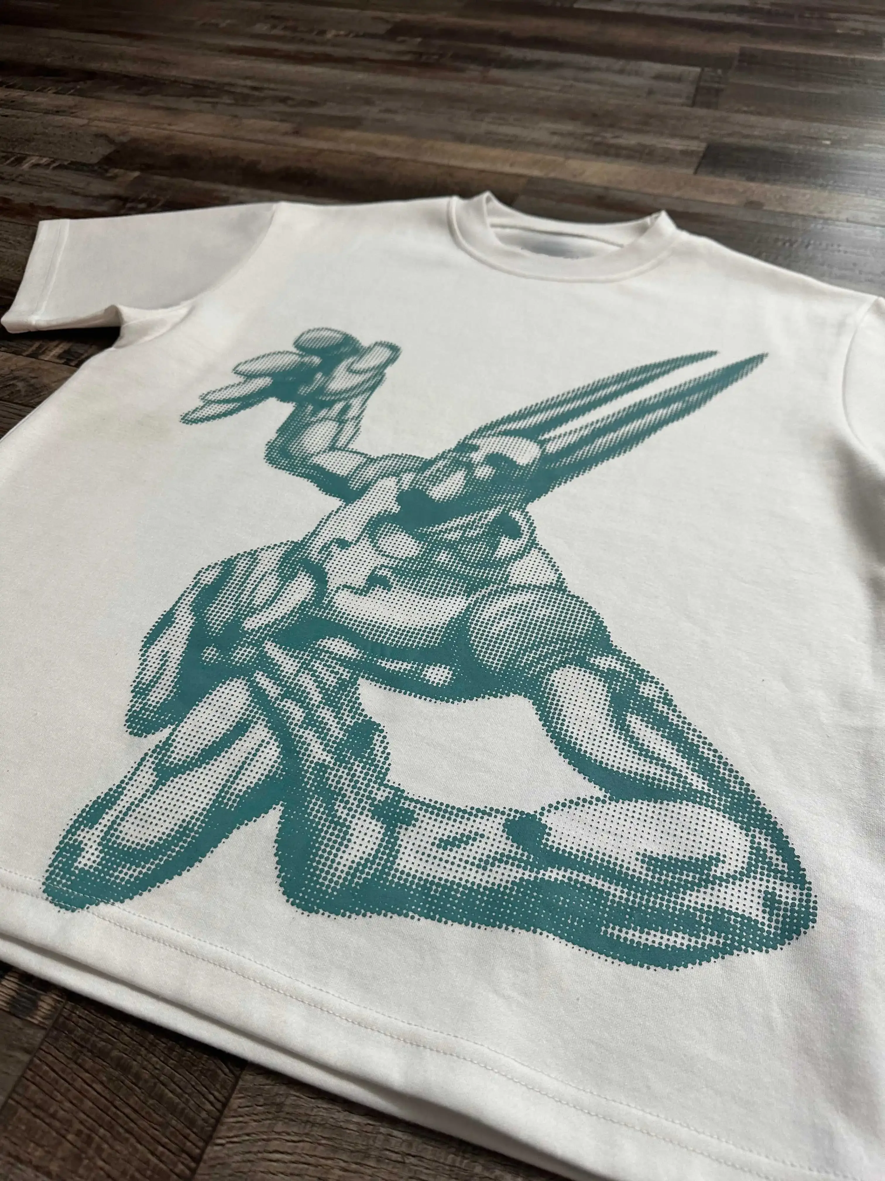 Camisetas de algodón de calle alta, camisetas Vintage Y2K con estampado de moda de gran tamaño, camisetas informales de manga corta, camisetas holgadas informales Unisex