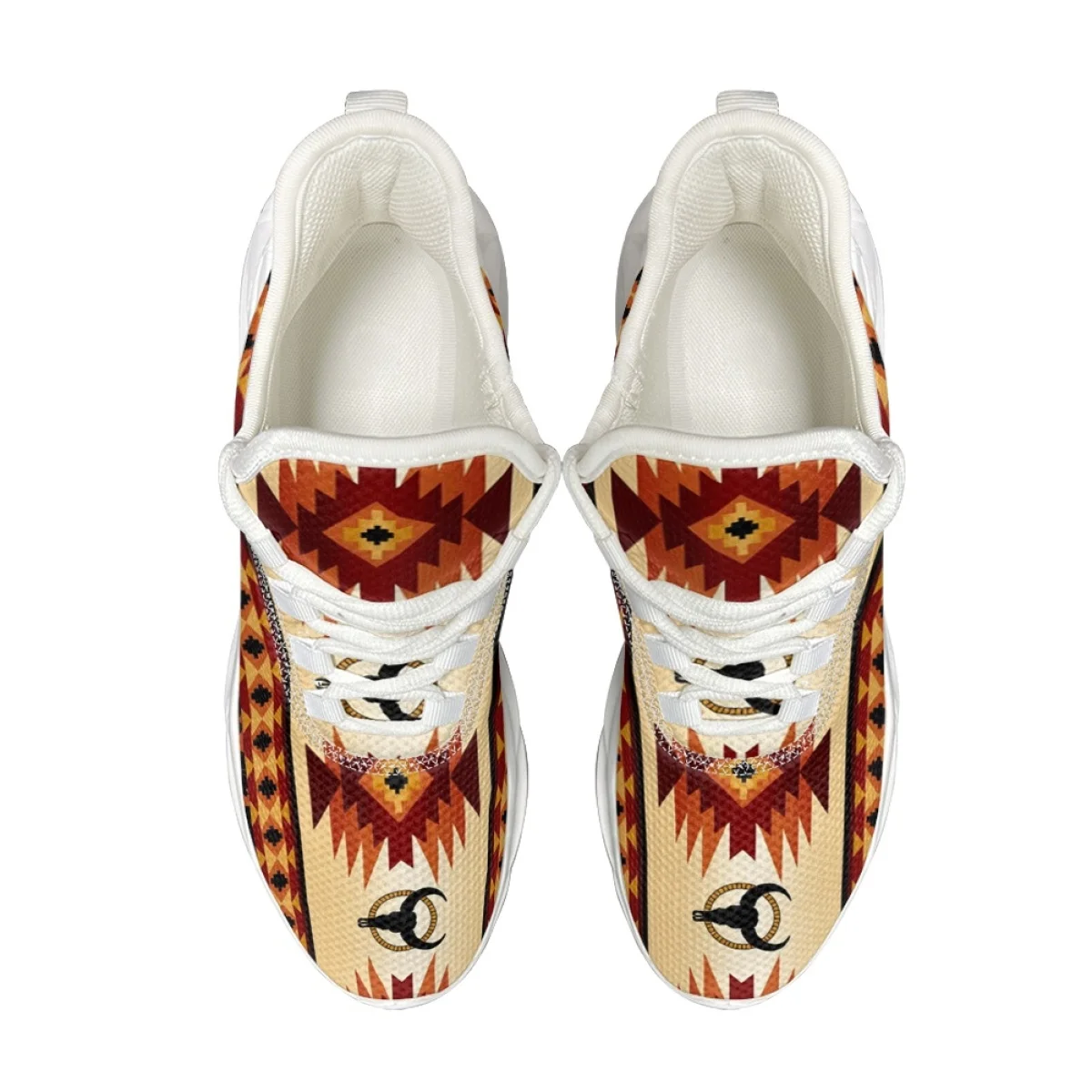 Indigenous Art Design Camel Pattern Women Men Autumn Winter Sport Shoes Outdoor Travel Breathable Women's Sneakers Print On Dema