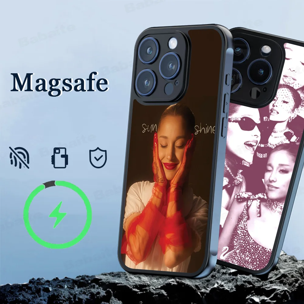 

Singer A-Ariana Grande для iPhone 17, 15, 13, 12, 11, 14 Pro Max X XR XS 16 Plus, противоударная задняя крышка Candy