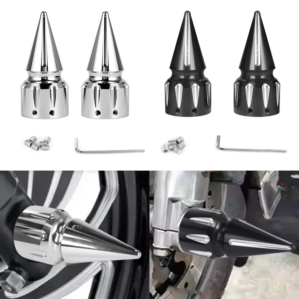 

NEW Motorcycle CNC Front Axle Nut Cover Cap Aluminum Black For Harley Sportster XL XG Touring FLHT FLHR FLTRX Dyna VRSC Softail