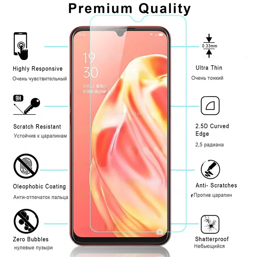 Tempered Glass For Huawei P20 P30 Lite Y7 Pro P40 Mate 20 X Nova  7i 7 SE 8i Y7 Y7P Y5P Y6P Y6s Honor 8X  Y9 HD Protective Film