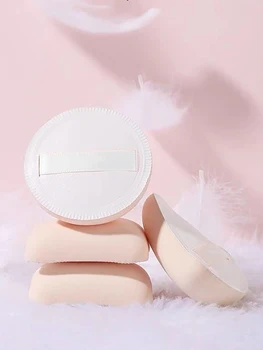 スーパーソフトクラウドパフラウンドスクエアメイクアップスポンジパフドライおよびウェットリキッドファンデーションパウダーメイクアップツール