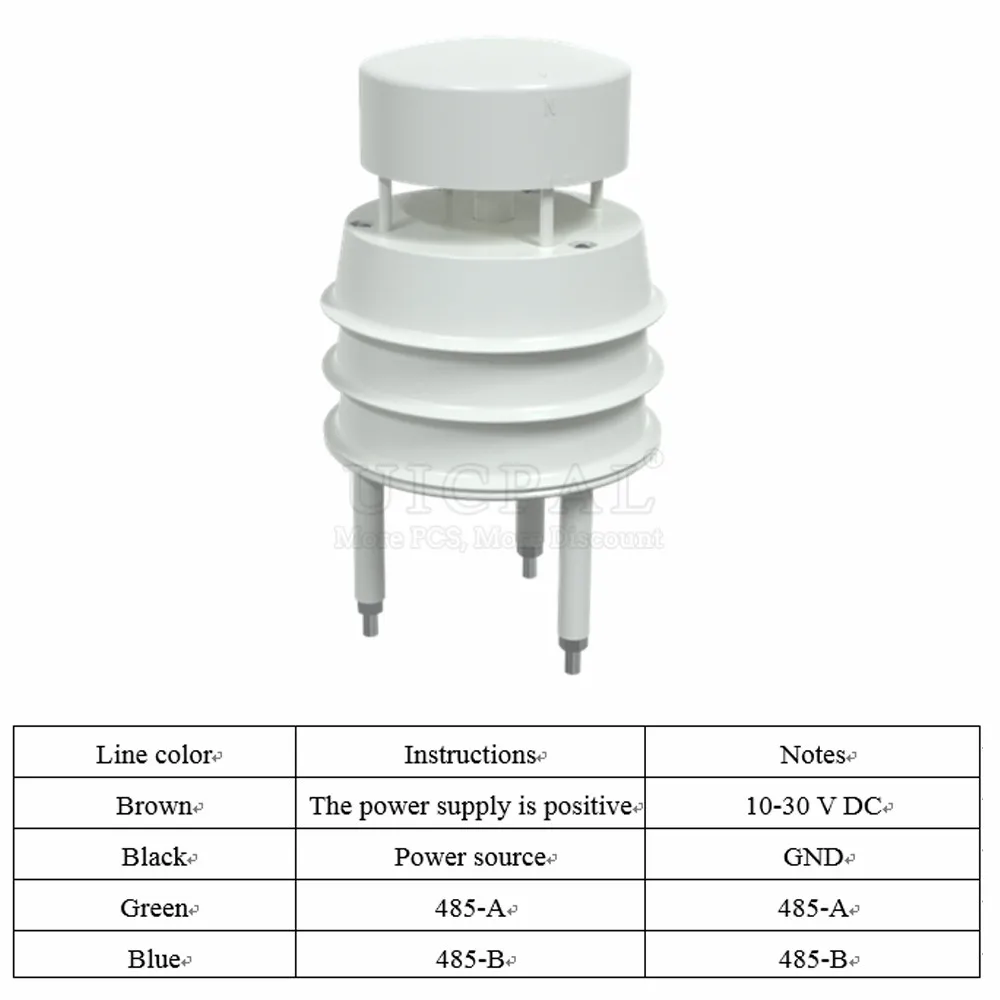 0-40m/s Ultrasonic Wind Speed and Direction Sensor Module Detection Weather Station Transmitter Output RS485 0-5V 0-10V 4-20mA