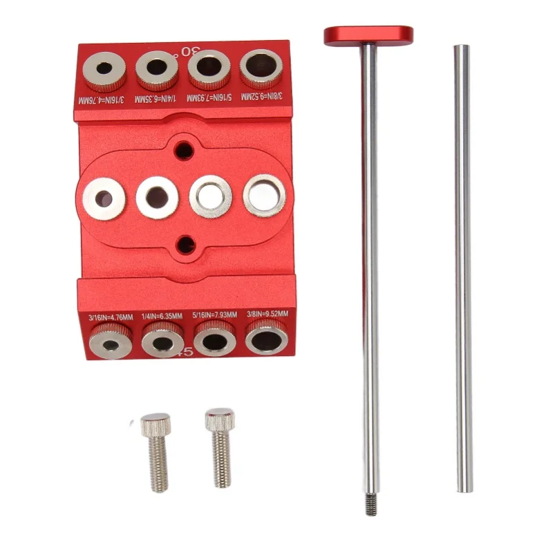 30 45 90 Angled Drill Guide Extended Positioning Multi Angle Woodworking Drill Jig