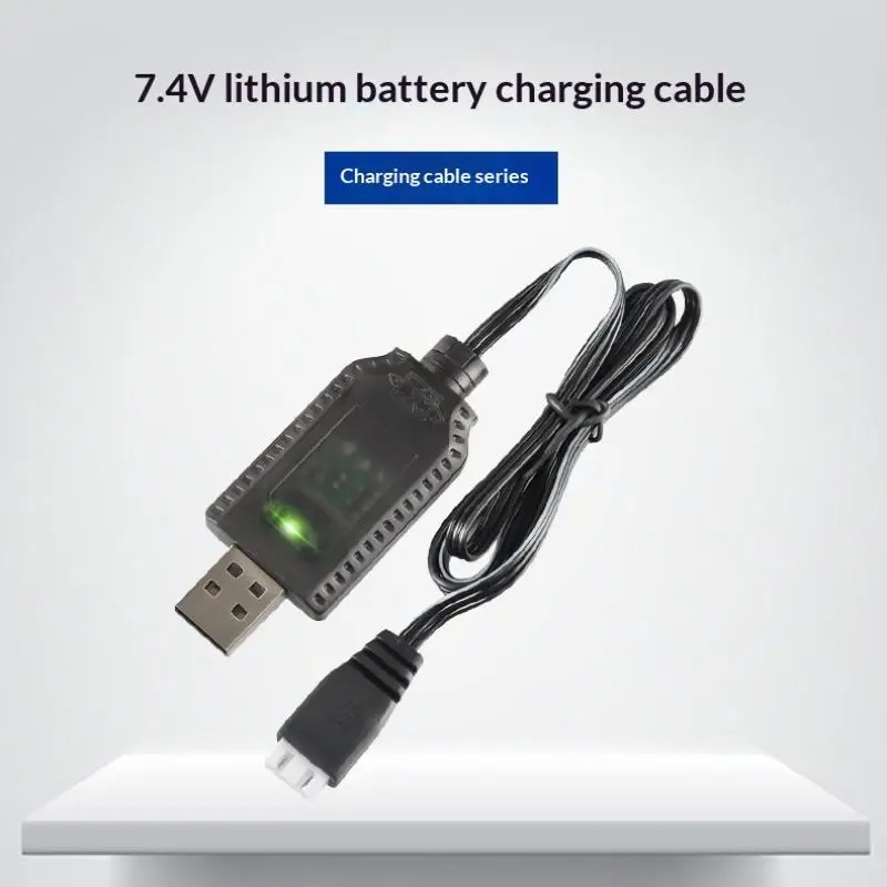 7.4V USB Lithium Battery Charger Cable XH-3P Smart Rechargeable Li-ion Battery Charger Toys Remote Control Charging Adapter