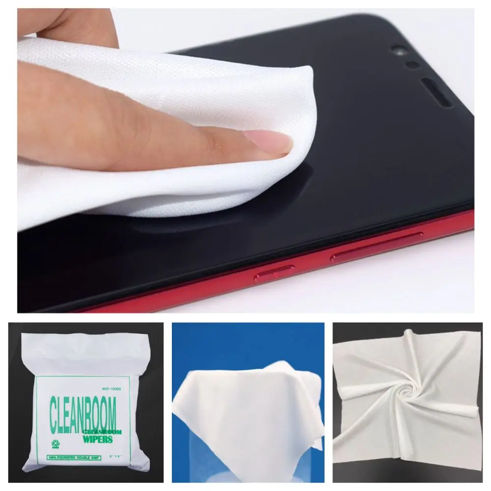 

Superfine Fiber Cleanroom Wipers 4/6/9 Inch Super Absorbent Non Dust Cloth Non-Scratch Multi-purpose Dust-free Cleaning Paper