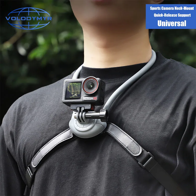 VOLODYMYR Osmo Nano/GO Ultra Neck Mount Sport Camera Bracket Pocket 3 First-Person Photography Shooting Bracket