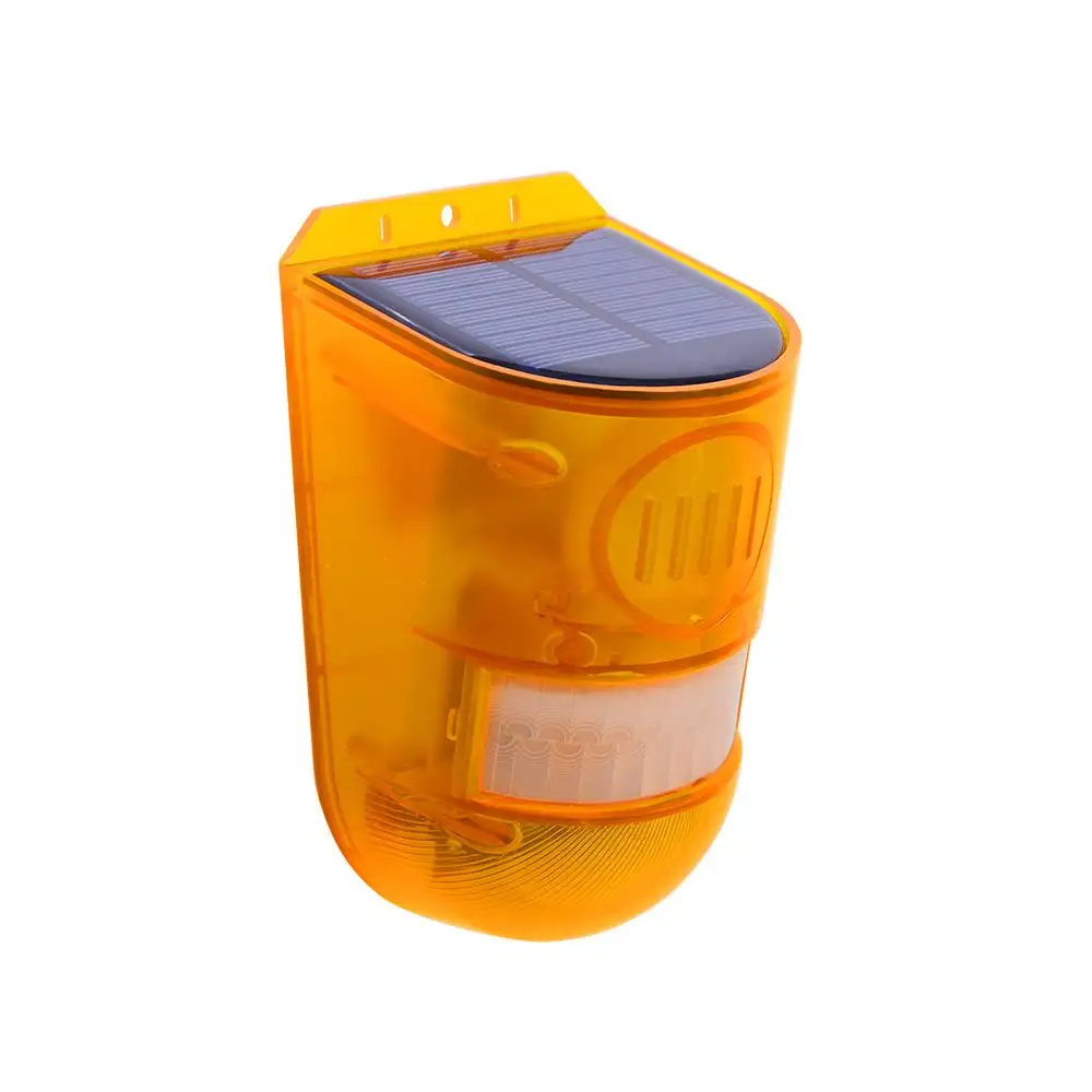 مصباح تحذير مضاد للسرقة مقاوم للماء ، صوت حثي ، مستشعر حركة ، الوضع الليلي للفيلا ، 5-8 أمتار ، 24 ساعة ، 1 2 *