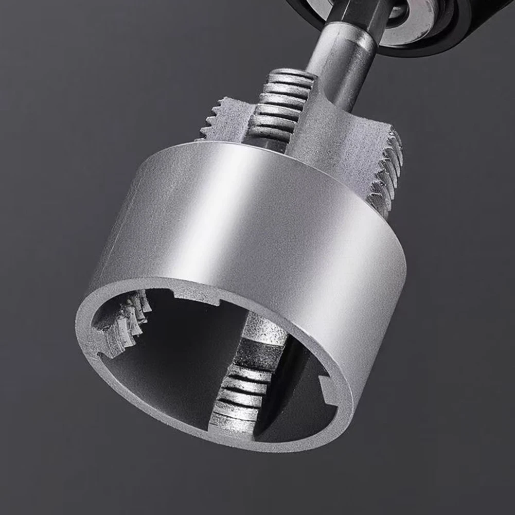 1Set Pipe Tapping And Dual-Function Pipe Threading Tool Alloy Steel Hard Wearing Maintenance Installation Tool Parts