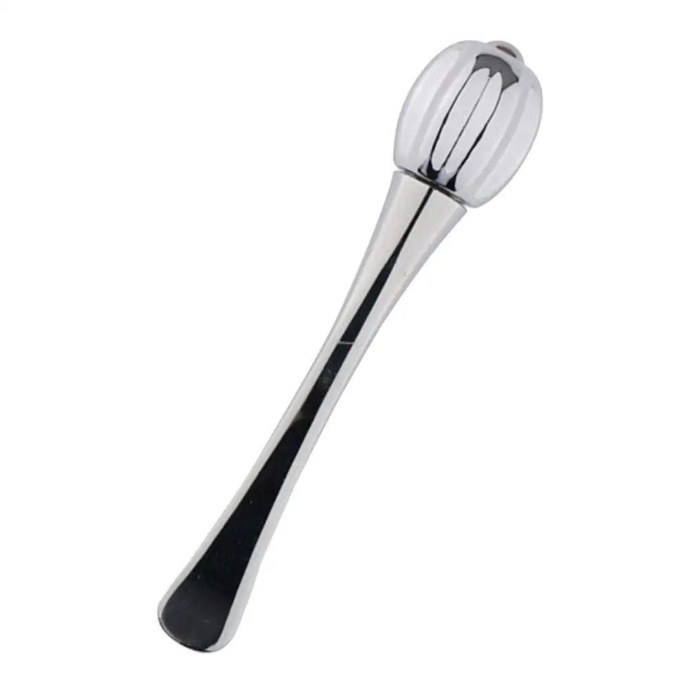 

Men Eye Cream Stick Face Massager Girl Makeup Tool Manual Silver Zinc Alloy Lotion Applicator