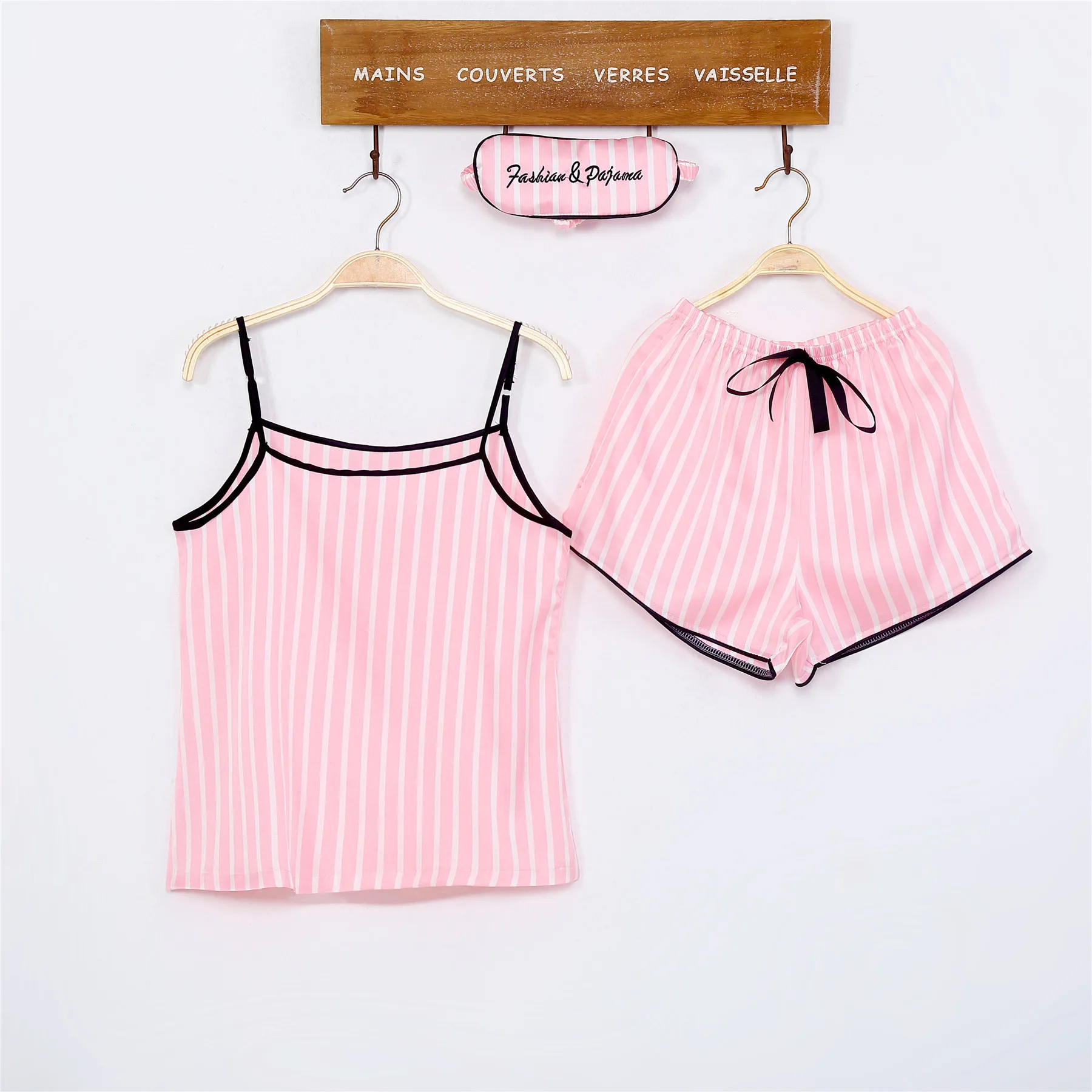 2023 Spring/Summer Suspended Tank Top 7-Piece Set for Russian Style Wear Women\'s 7-Piece Set for Crane Pajamas Home Furnishings