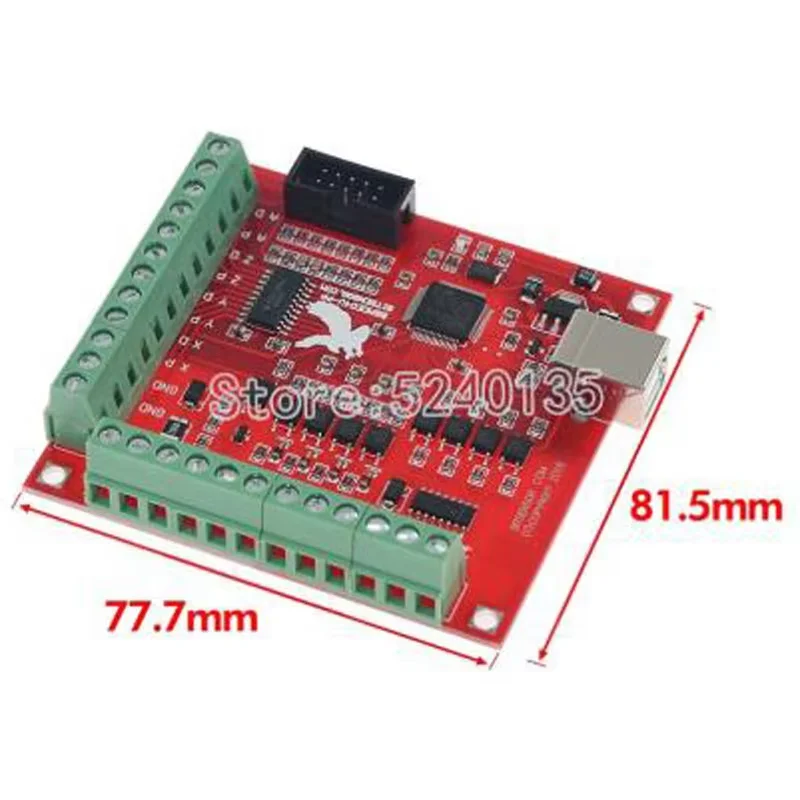 CNC USB MACH3 100Khz Breakout Board 4 Axis Interface Driver Motion Controller CNC USB MACH3 100Khz Breakout Board 4 Axis In