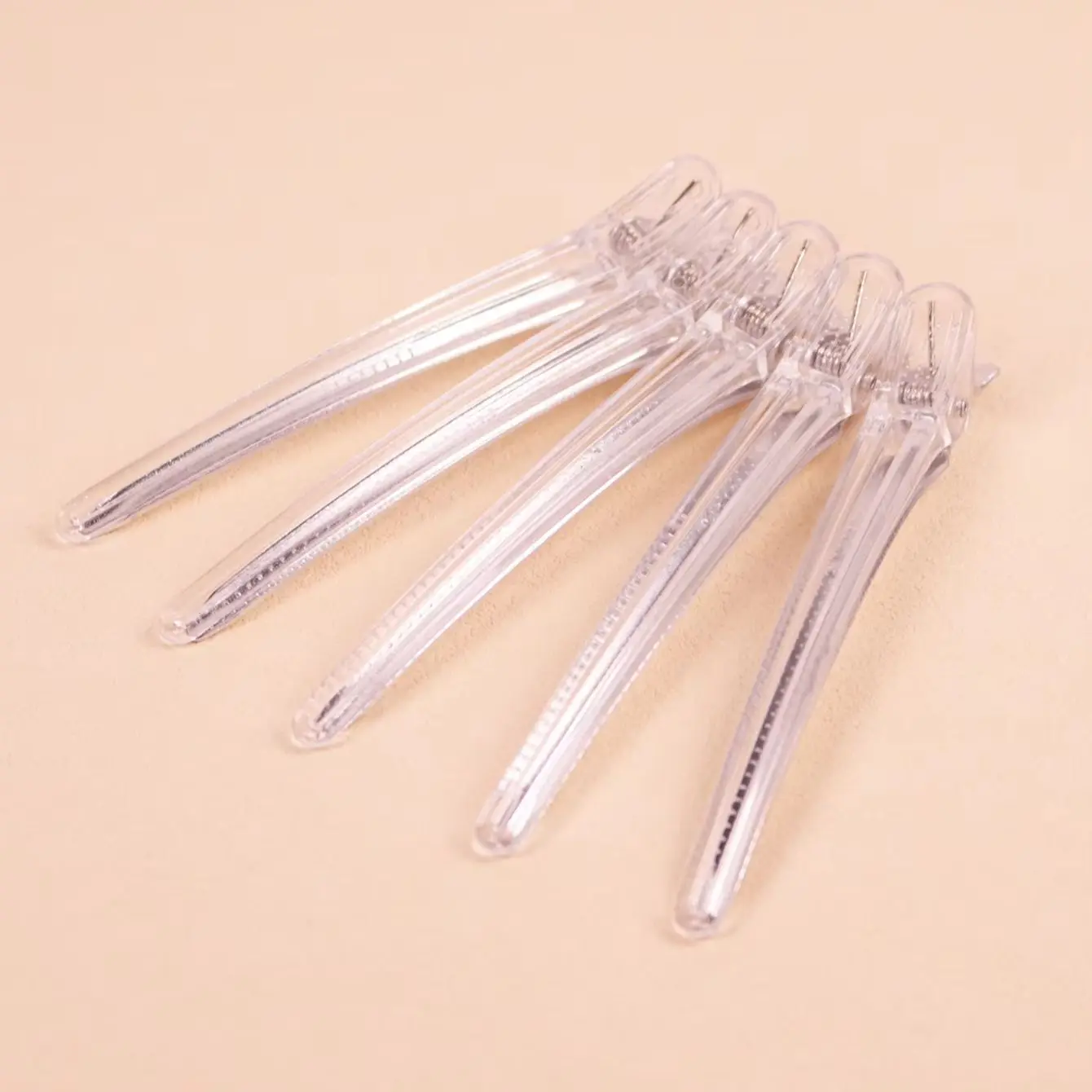 5pcs transparent hair clip set, suitable for both dry and wet use, suitable for hair salons, special for real hair wigs