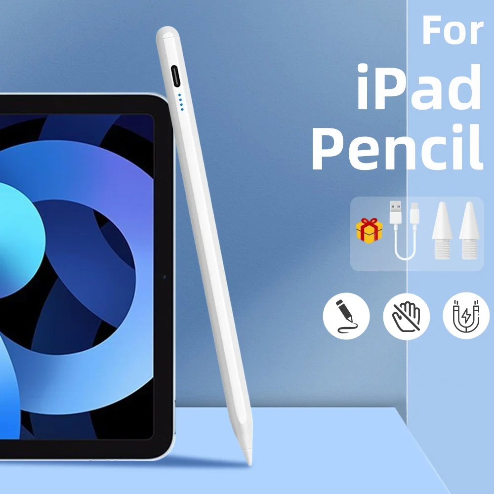 

Stylus Pen Tablet Pencil for iPad A16 Air 3 4 5 Pro 11 12.9 Mini 5 6 7 Wireless Charging Palm Rejection iPad Accessories