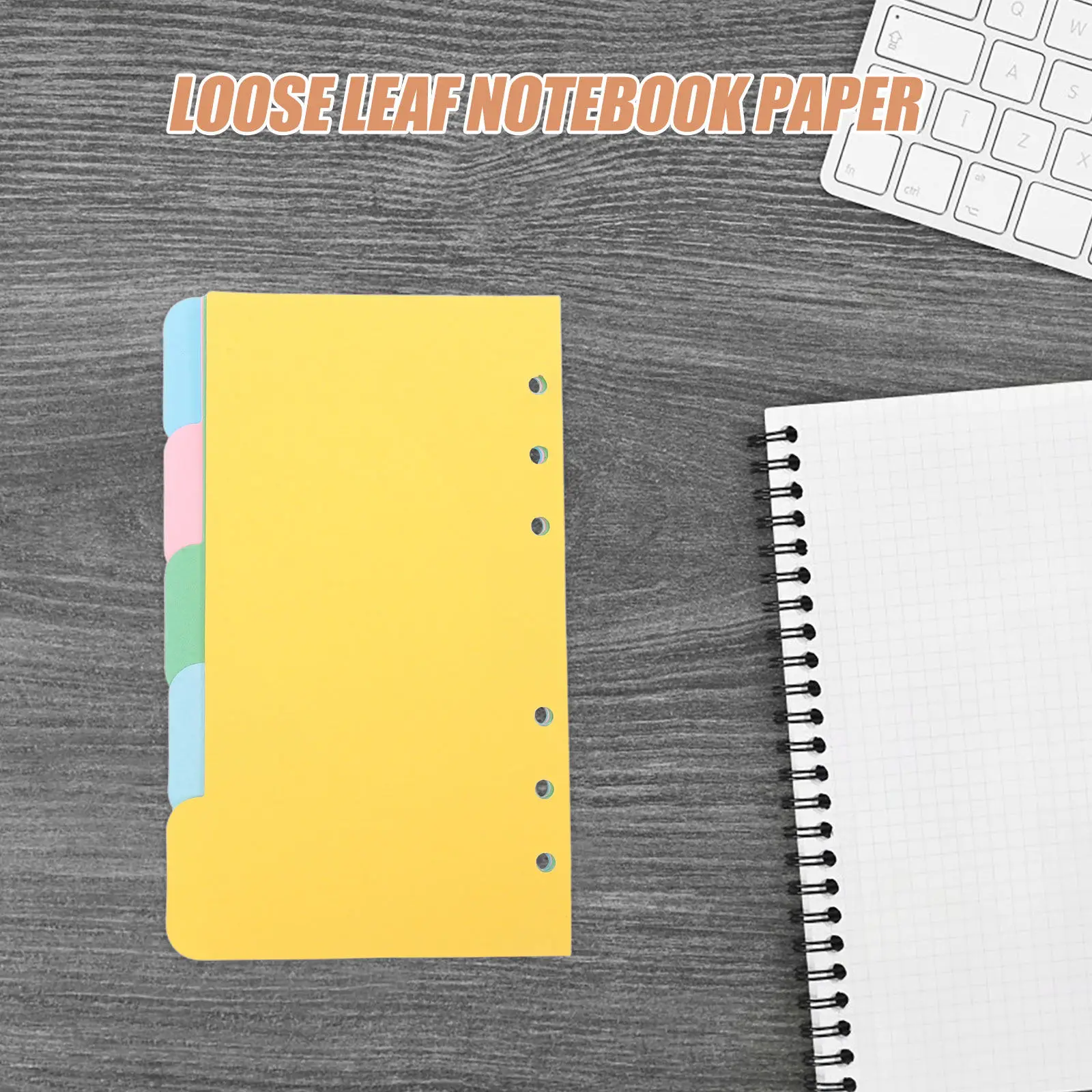 

6 комплектов разделителей для блокнотов A6, картонные разделительные листы для папок, индексные страницы, органайзеры для планировщиков, для школы, офиса, дома