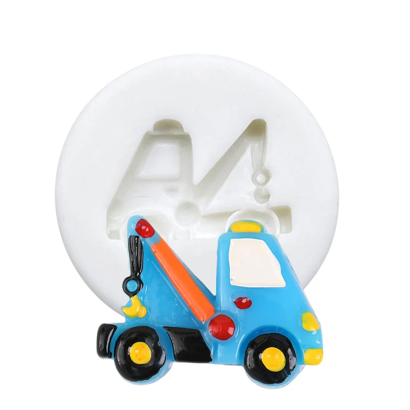 Children's Toy Car Silicone Mold Sugarcraft Chocolate Cupcake Baking Mold Fondant Cake Decorating Tools