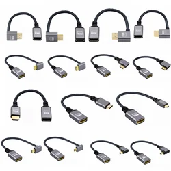 4K 60Hz HDMI-Compatible Male To Female Extension Cable Micro/Mini HDMI-Compatible adapter Extender Wire Cord left/right/up/down