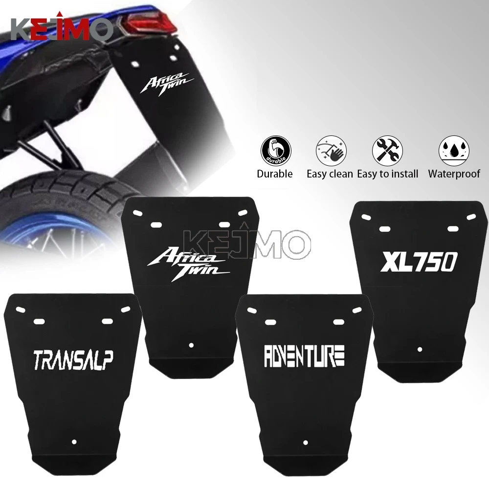 

For Honda CRF1100L Africa Twin / ADV Sports 2020 XL750 Transalp 2023- 2026 Fender License Plate Rear Splash Guard Holder Bracket