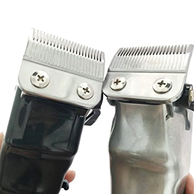 for Wahl Magic Clip Cord & Cordless Replacement Blade + Cutter Blade (Steel Blade)-Silver