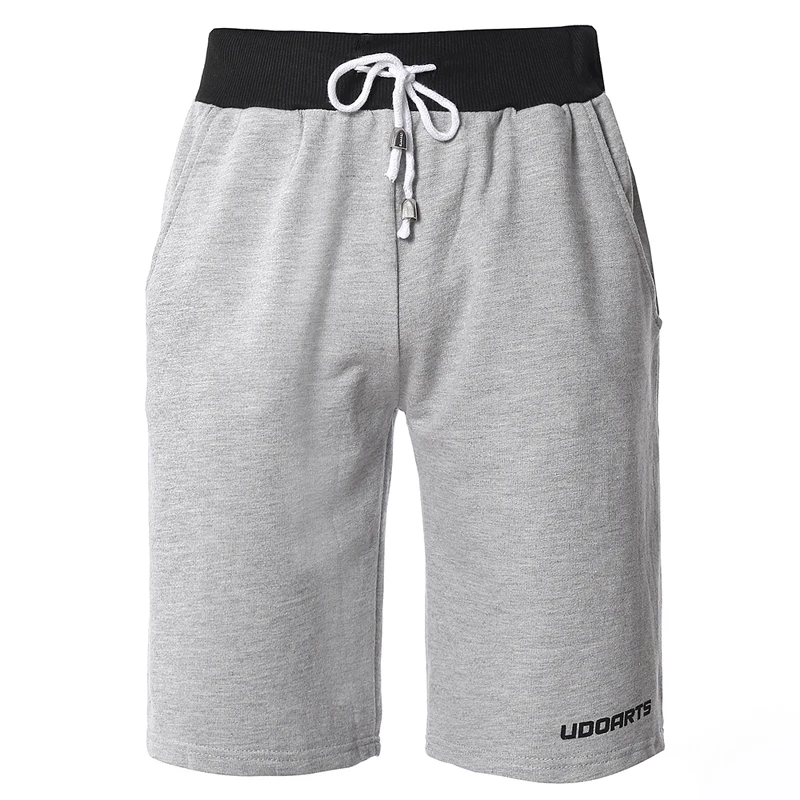 

Udoarts Men's Sports Fleece Jogger 100% Cotton Elastic Gym Shorts