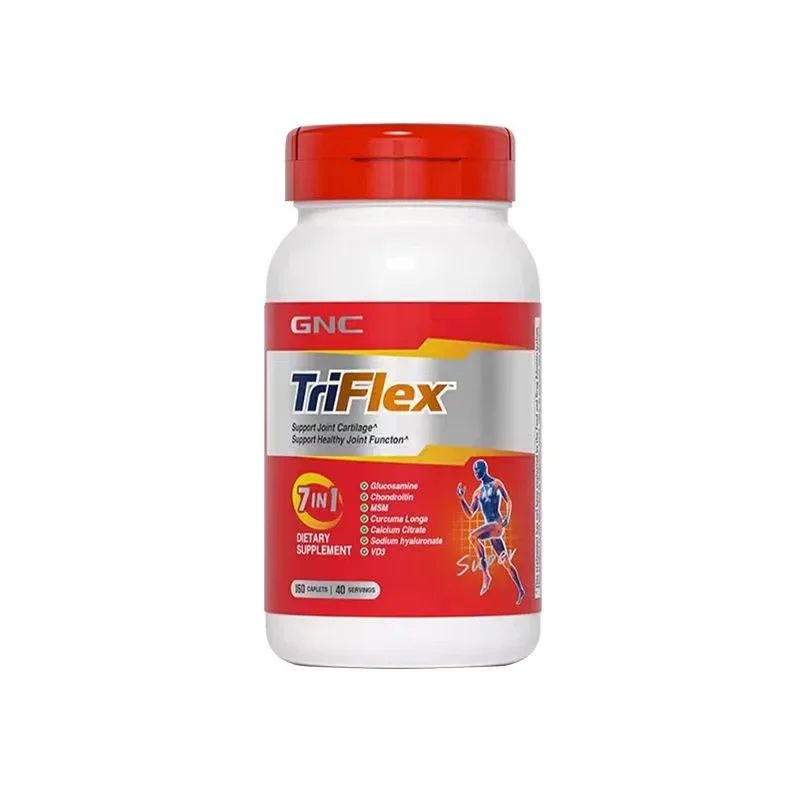 GNC TriFlex-Nutriments Articulaires, Capsules 240, Glucosamine et ChonLevitin-Plus MSM, Favorise la Santé des Articulations, Fast Charleroi Eve Joint oto