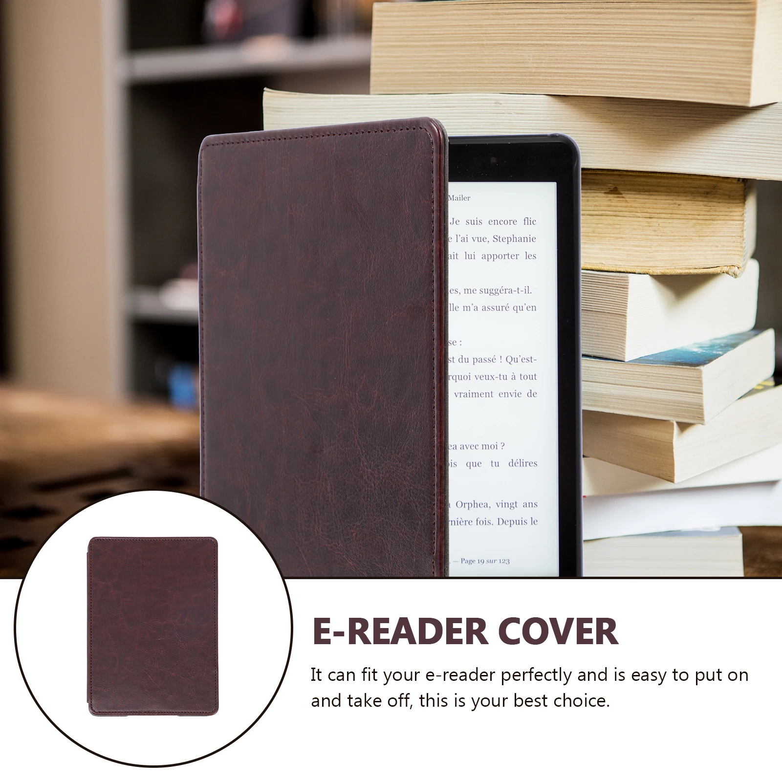 

E-book Protective -reader Cover Protection Electronic PU Coffee Protector