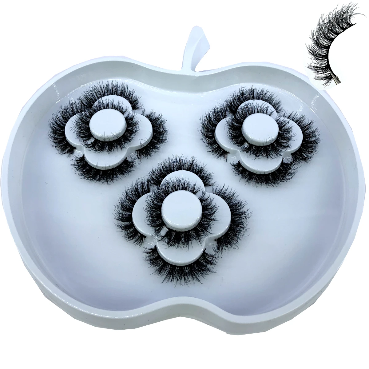 HBZGTLAD 2024 New 9 Pairs 3D Mink Lashes Bulk Russian Volume Fluffy Natural False Eyelashes Thick Dramatic Mink Eyelashes