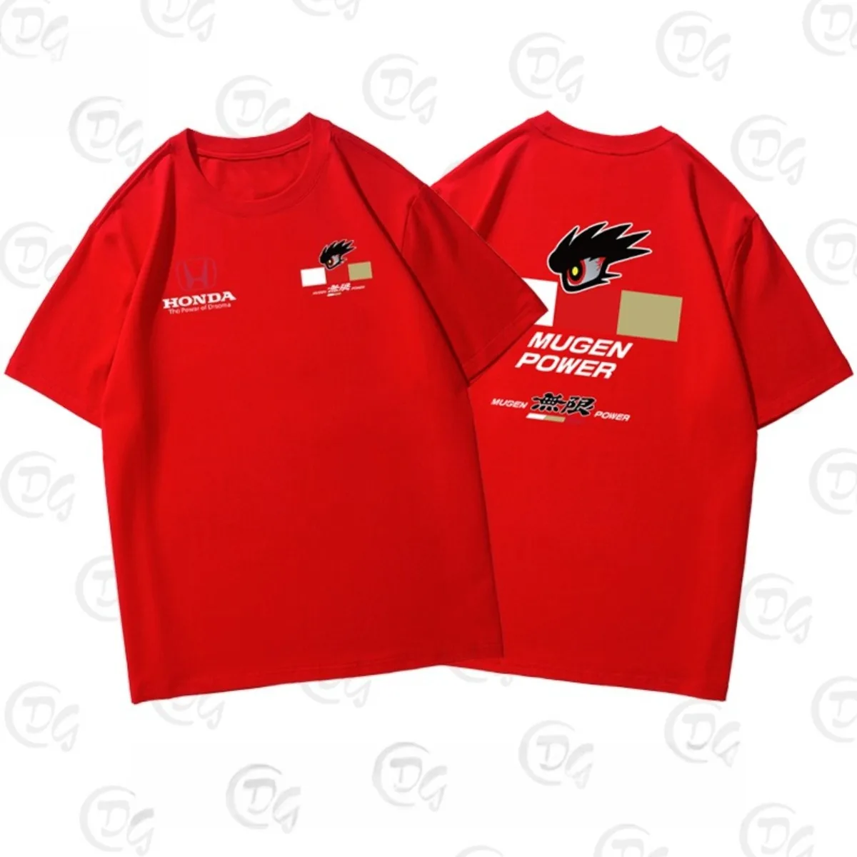 هوندا اليابان موجن المحدودة هوندا قصيرة الأكمام تي شيرت ملابس للرجال الرياضة والترفيه القطن الخالص فضفاض الصيف تنوعا #4