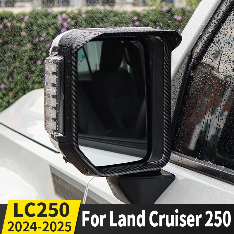 

Для Toyota 250 Land Cruiser j250 Prado LC250, Lexus gx 550 2025 2024, зеркало заднего вида с дождевой бровой, аксессуары для наружного украшения