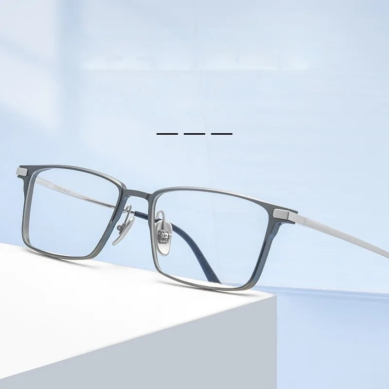 2024 Popular Ultra Light Aluminum Magnesium Pure Titanium Small Frame Eyeglass Frame L8925M Business Optical Eyeglass Frame