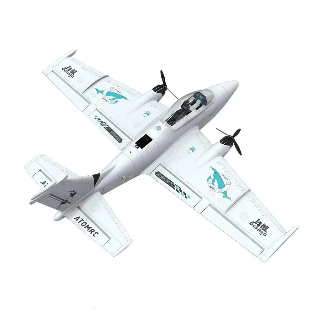 Fixed-wing model aircraft FPV C1200 Beluga twin-engine crossover flight remote control DIY toy model