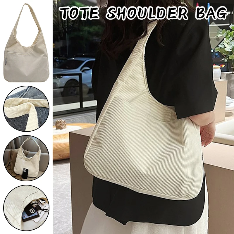 Vintage Messenger Shoulder Tote Bag for Women Students Large Capacity Lightweight Commuter Book BagTrendy Casual Shopper Handbag