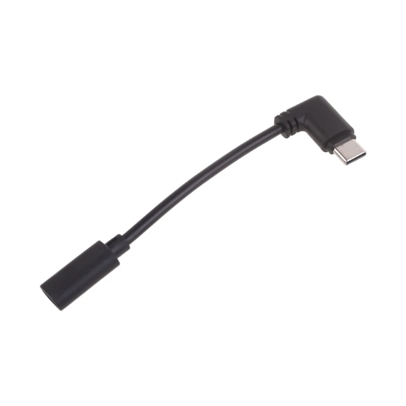 

Micro USB to USB C Adapter Cable 90 Degree Bend Converter Wire Line Support Charging for Tablets Phones Game Console 448F