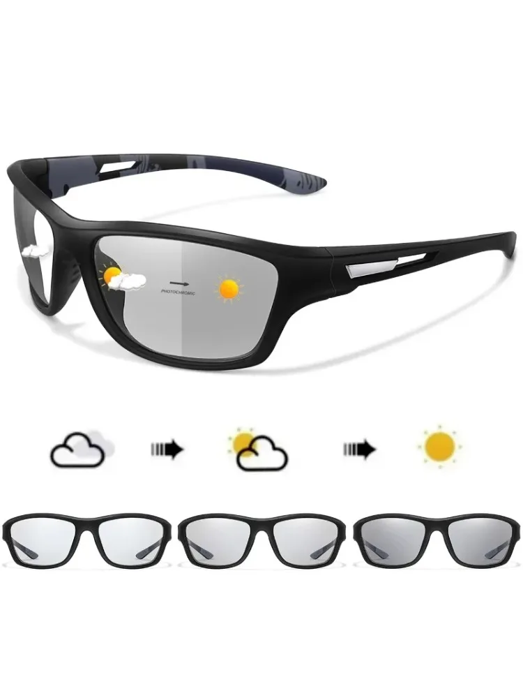 AliExpress NONE Photochromic Motorcycle Sunglasses Men Women Outdoor Cycling Driving Hiking Eyewear Fishing UV400 Protection Goggles