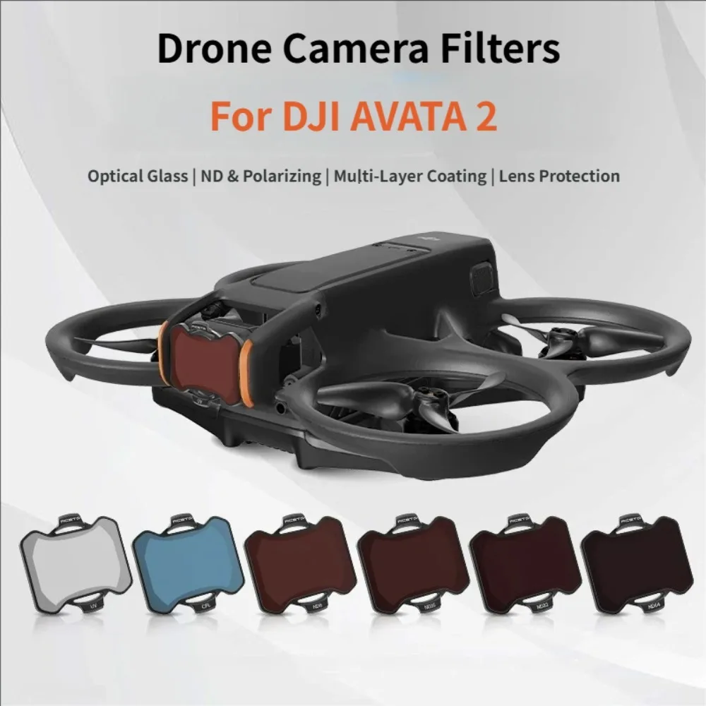 

Набор фильтров для объектива дрона для камеры DJI AVATA 2, UV CPL ND8, оптическое стекло, фильтры для фотосъемки, аксессуары для объективов дрона
