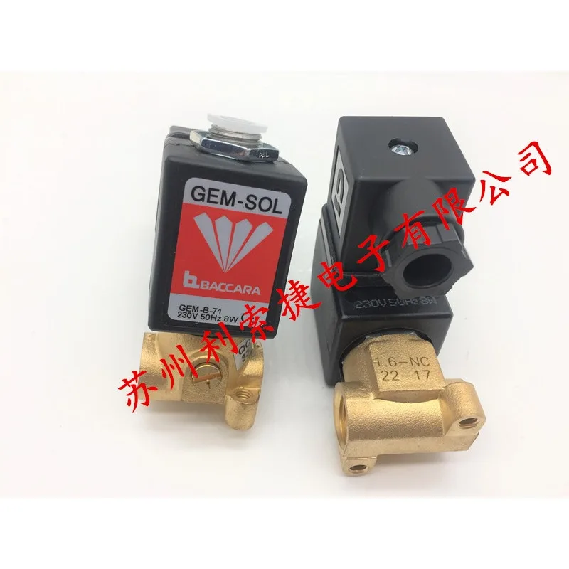 

GEM-SOL Israel BACCARA Solenoid Valve GEM-B-71 230V Spot