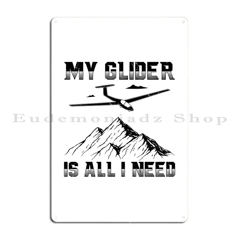 Gliding Glider Flight Flying Funny Gift Idea Pilot Sports Metal Plaque Customize Pub Garage Cinema Tin Sign Poster