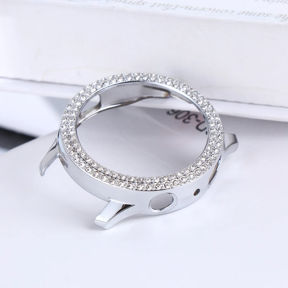 Stylish Watch Shell Protective Case Creative Watch Frame Compatible for Active 2 40mm Silver Long Lasting Accessories