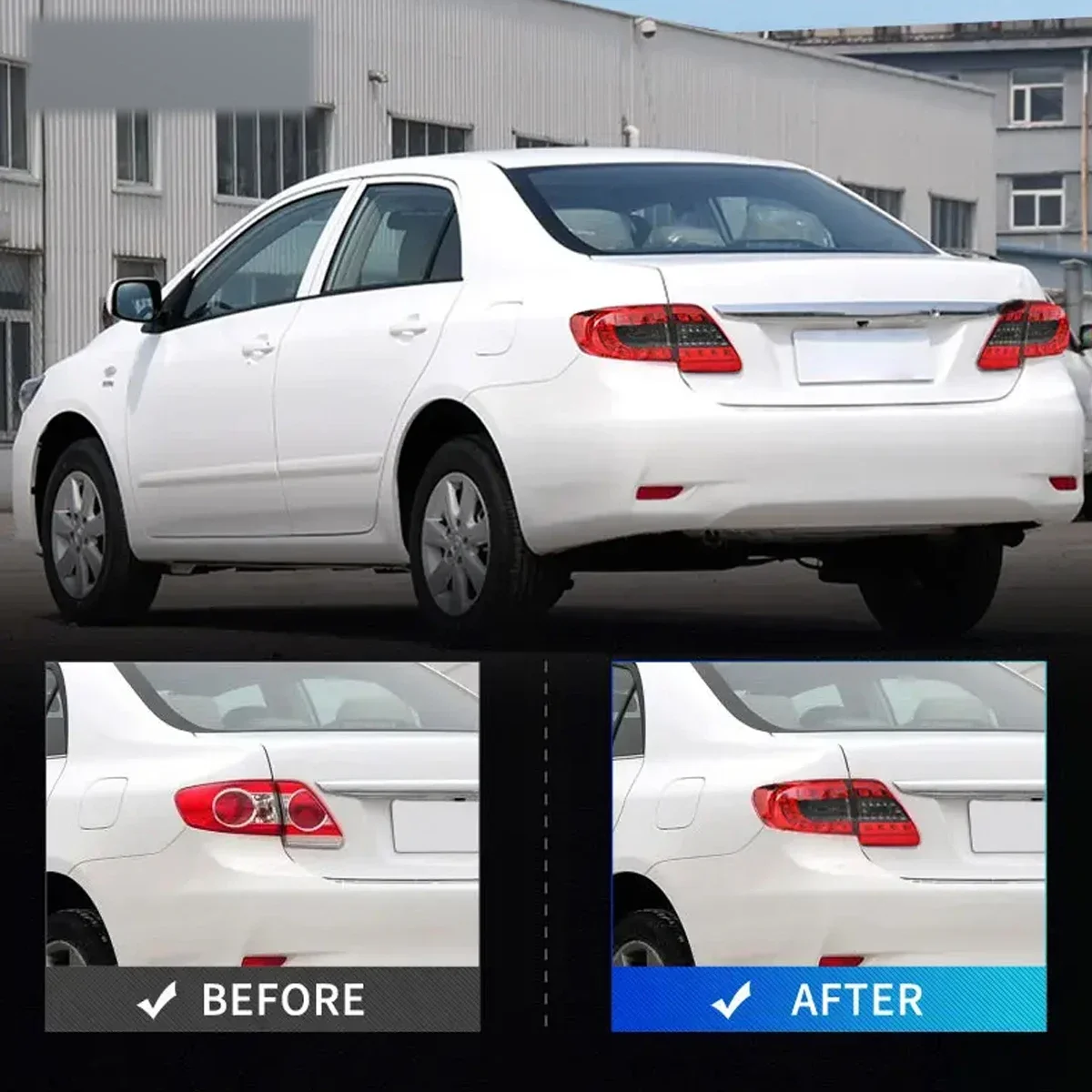 

TYPY автомобиль для Toyota Corolla светодиодный задний фонарь 2011-2013, обновленный модифицированный новый DRL динамический указатель поворота, светодиодный задний фонарь, автоаксессуары