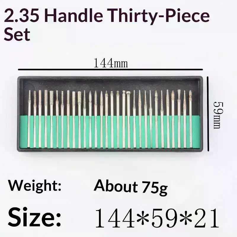 

【New】Diamond Grinding Head Wear-resistant Drill Bit Set For Woodworking Engraving Carving Polishing Drill Bit Rotary Tool Set
