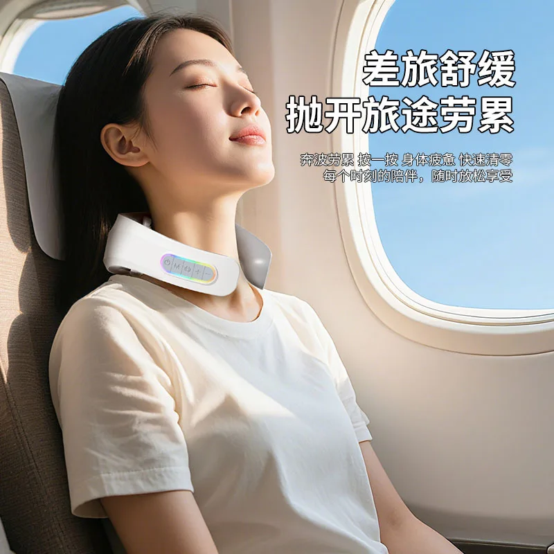 Home Use Shoulder and Massager Cervical Protector Heating Vibration Multi-Functional Intelligent Pulse Neck Massa