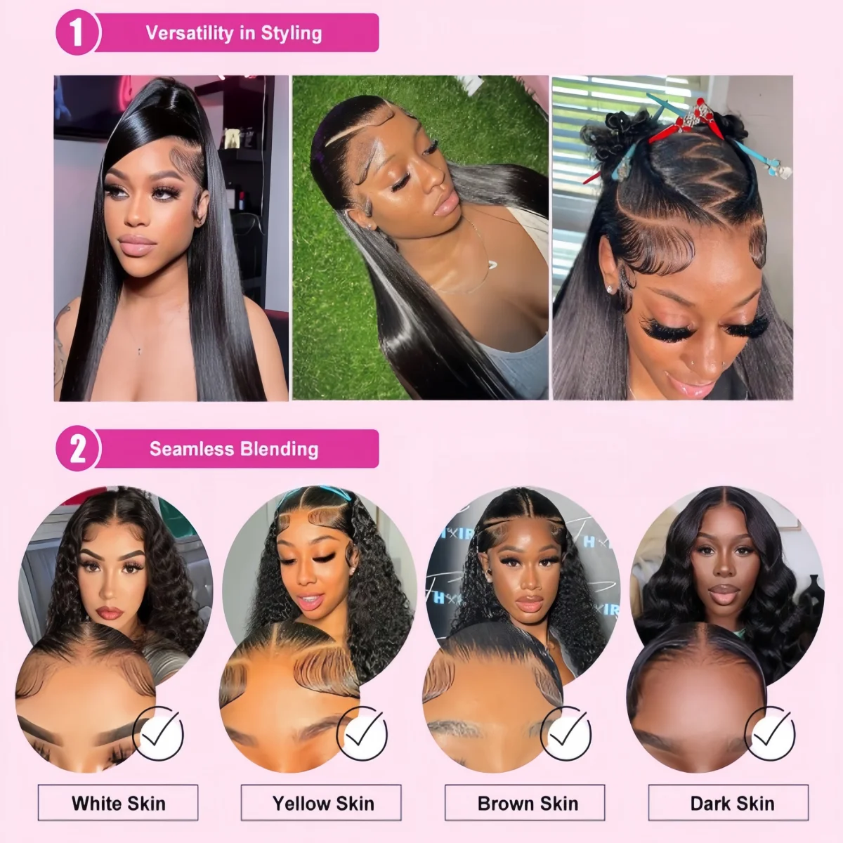 30 32 بوصة 200 الكثافة شعر مستعار أمامي للنساء البرازيلي الباروكات شعر الإنسان العظام مستقيم HD الدانتيل الشفاف الجبهة الباروكات #6