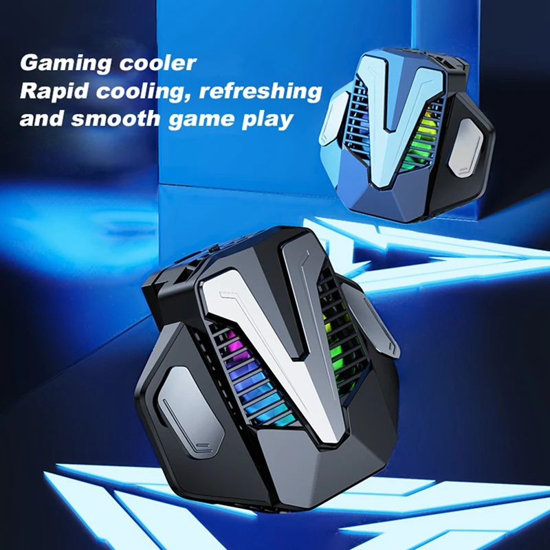 F20 Mobile Phone Cooler Semiconductor Radiator Gamepad Button Radiator Cooling Artifact Portable Cooling Fan