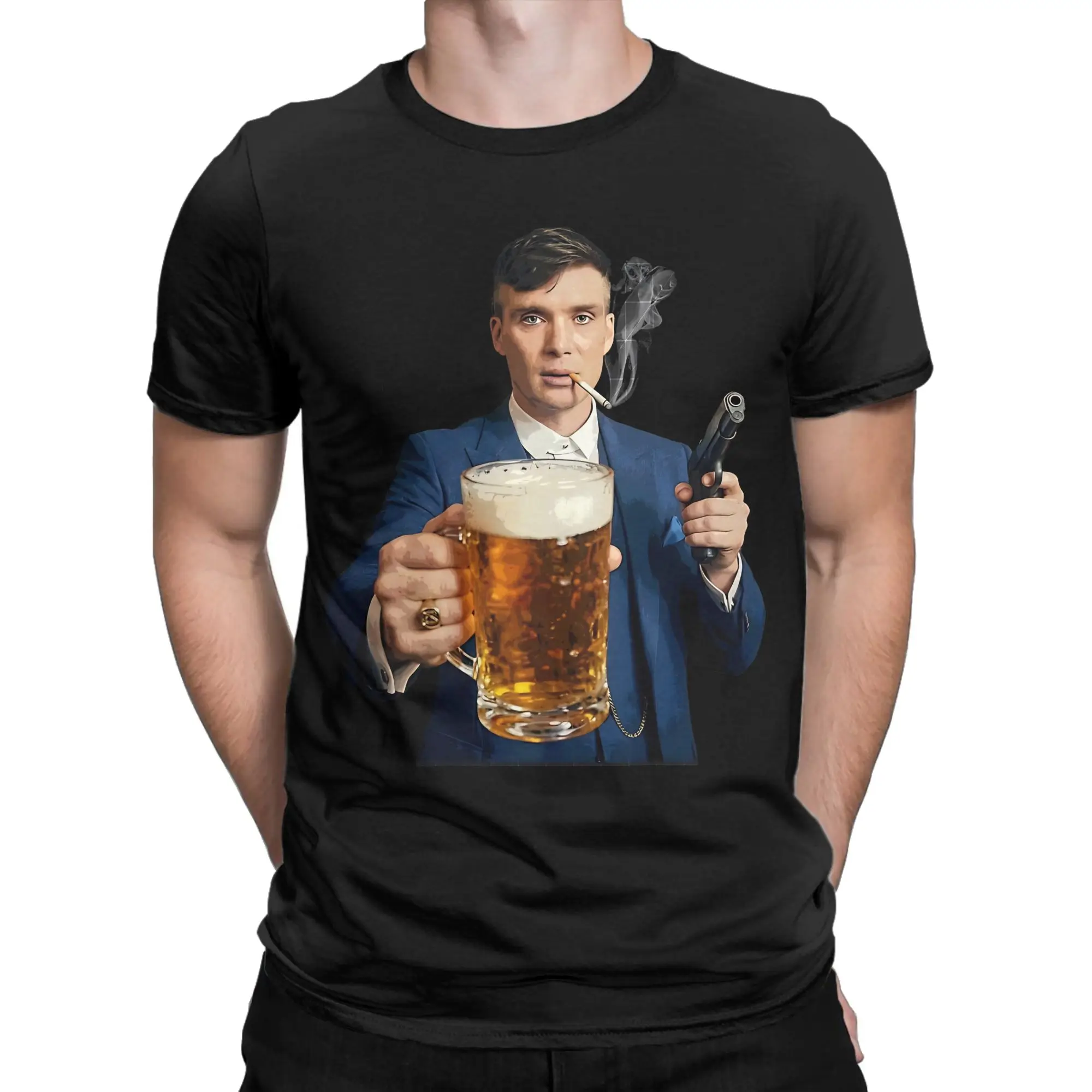 Men Women Graphic Tommy Shelby Peakys Blinders  Tee T Shirt Pure Cotton  T-shirts Clothing